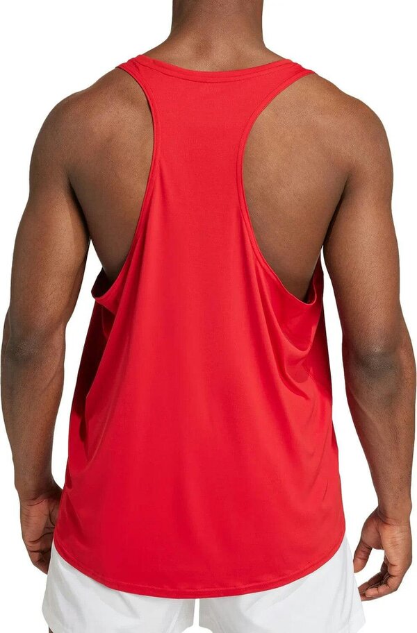 Adidas Adizero Essentials Mens Running Singlet Vest Red IX2854
