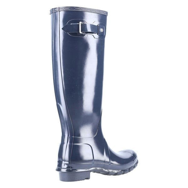 Hunter Original Tall Gloss Wellington Boots Womens - Navy