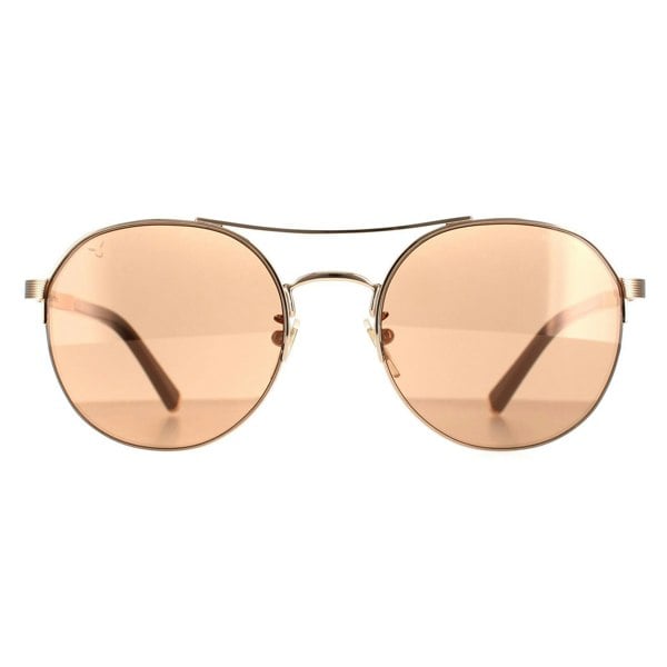 Police Sunglasses SPLA24 Lewis 03 8FCC Shiny Copper Gold Brown Mirror Copper