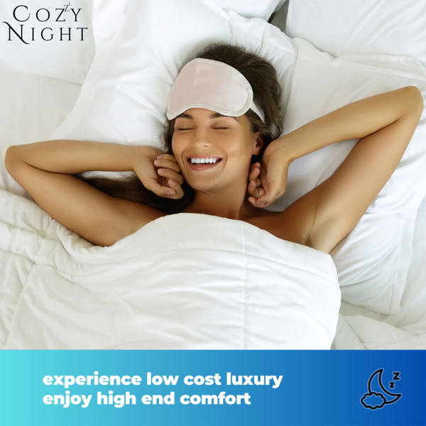 Cozy Night Electric Blanket Single Size Heated with 3 Heat Settings - Machine Washable with Overheat Protection