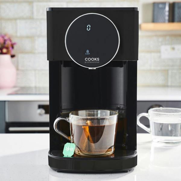 Cooks Professional 4L Digital Hot Water Dispenser | Black / Silver