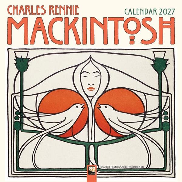 Charles Rennie Mackintosh Calendar 2027, Wall Calendars, Month To View, Art, Gift