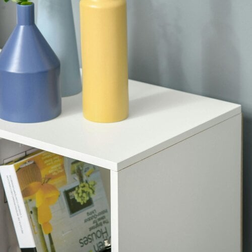Wyld Haus Zido Wood White 3 Tier 9 Cube Storage Bookcase