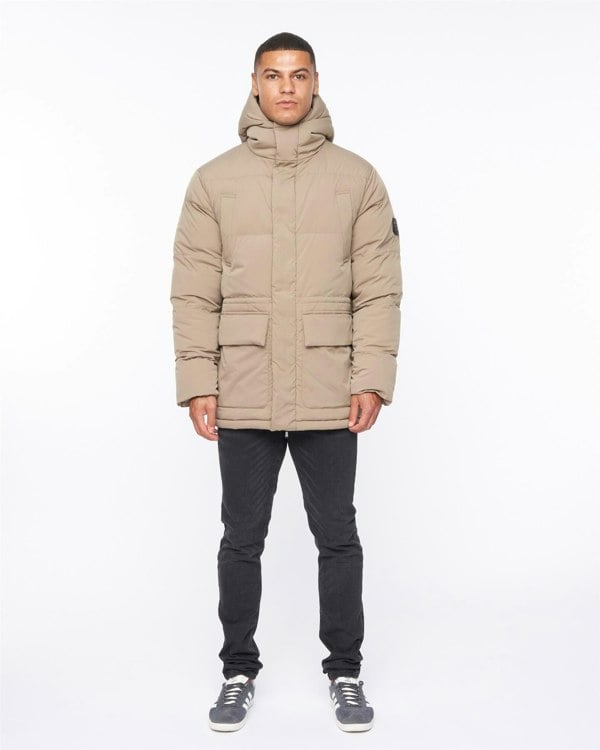 Duck and Cover Fletchley Puffer Jacket Beige