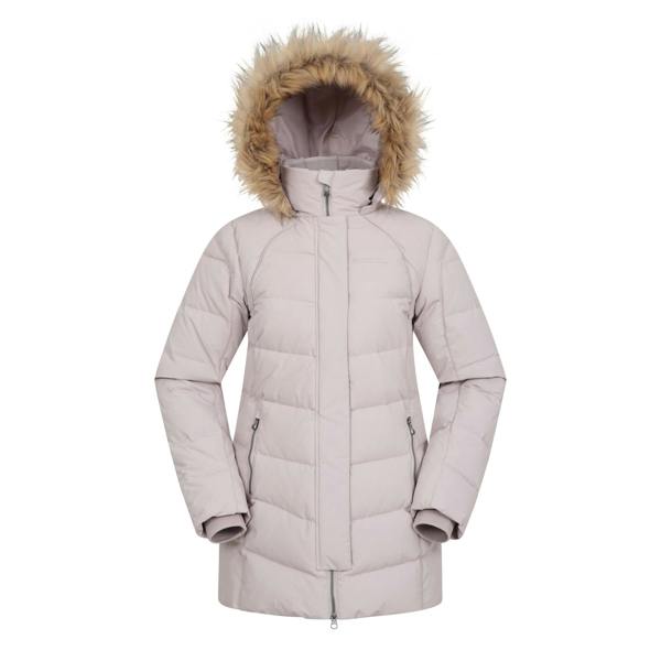 Mountain Warehouse Womens/Ladies Isla II Long Down Jacket - Beige - 