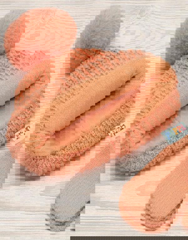 Peppa Pig Girls Orange Beanie and Gloves Set (One Size)