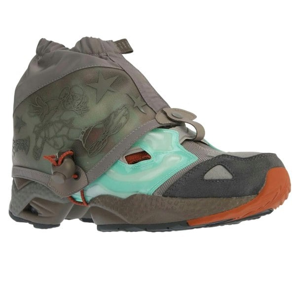 Reebok Mens Happy99 InstaPump Fury 95 Leather Trainers - Mint