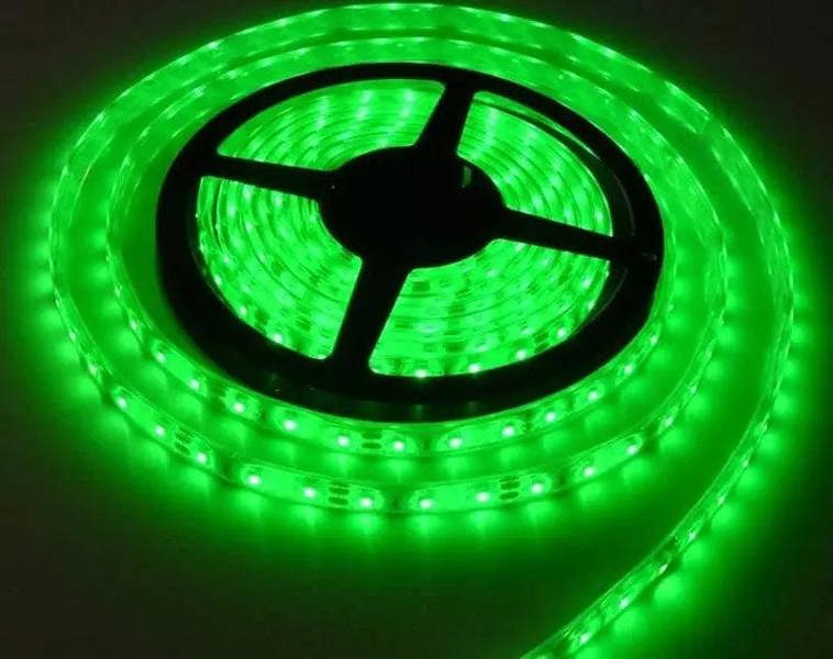 ENER-J 24V COB LED Strip Lights with 480 LEDs/M, 10W/M, 800lm/M, CRI 90-92, Green Colour