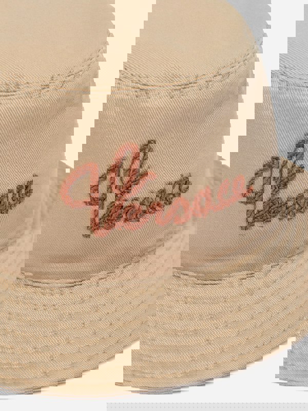 Versace Kids Logo Bucket Hat in Beige