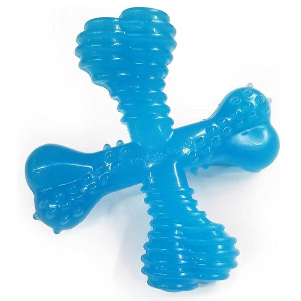Nylabone Gentle Puppy Teething X Bone Dental Chew Toy, Beef Flavour, Extra Small