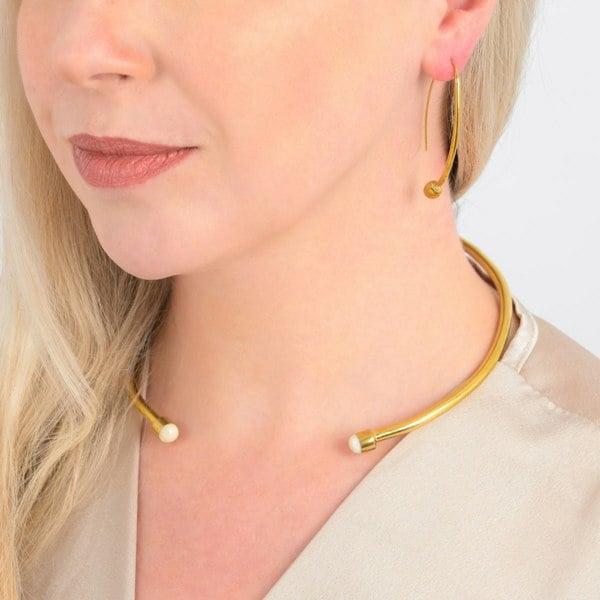 Paguro Kushikamana Recycled Brass Choker (2 Colours)