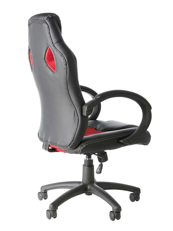 Dorel Home Daytona office chair with wheels in red / black