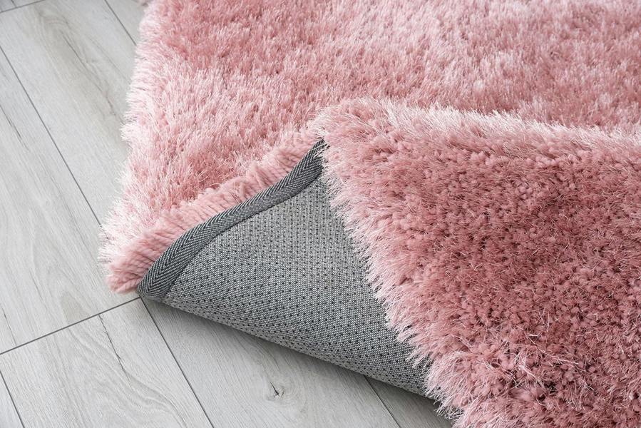 A.Unique Home Blush Pink Shaggy Rugs for Living Room Bedroom 120cm x 170cm