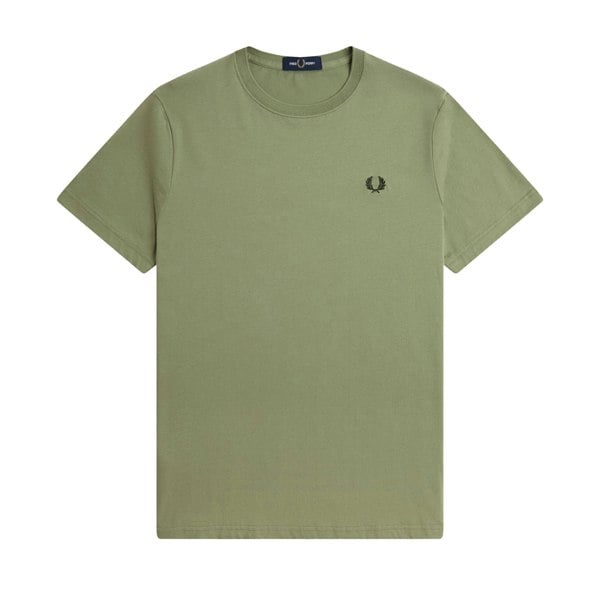 Fred Perry Crew Neck T-Shirt Olive Mint