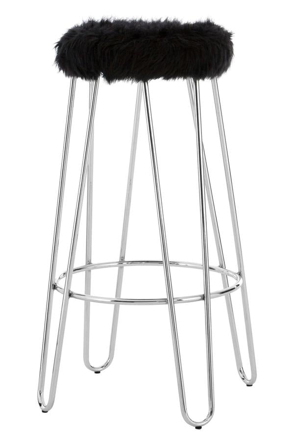 Interiors by Premier District Black Bar Stool