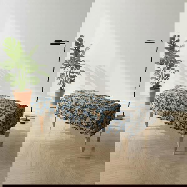 Bespoke Stitched Design Ottoman Footstool for Living Room - ISTOOLS