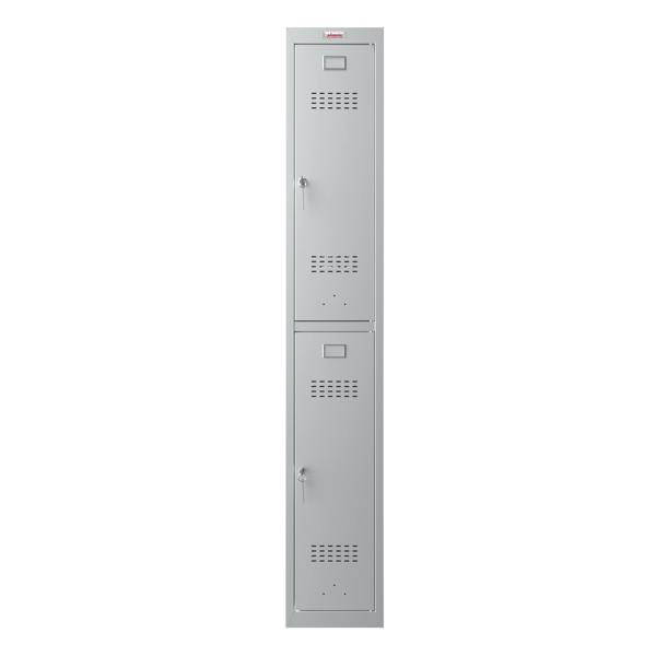 Phoenix Safe Phoenix PL Series PL1230GGK 1 Column 2 Door Personal Locker in Grey with Key Locks