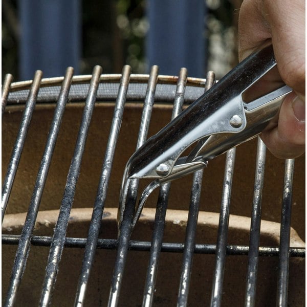 Stainless Steel BBQ Grill Grate Gripper Tool Safely Move Hot Grids When Cooking - LoopsDirect