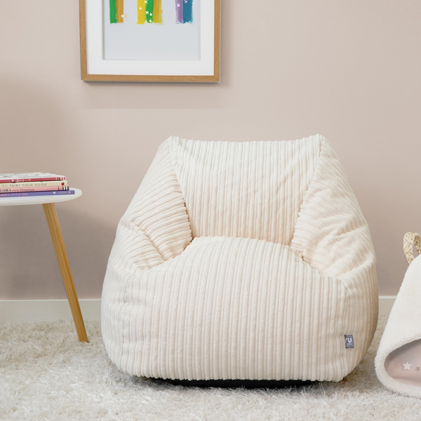 rucomfy Indoor Snuggle Bean Bag Chair for Kids - Children's Jumbo Cord