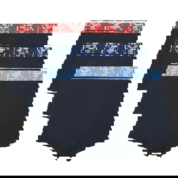 Armani Mens Boxer Shorts (Pack of 3) - Salmon/Blue/Navy
