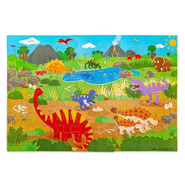 Bigjigs Toys Dawn of the Dinosaur Floor Puzzle (48 piece)