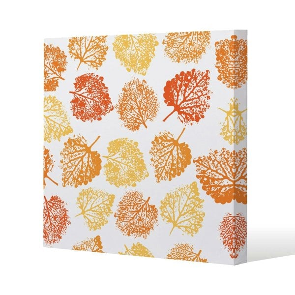 Benjamin Tate Design Hand drawn boho spring seamless pattern Slim Style Canvas Print  90x90cm , 15mm Slim Real wood.