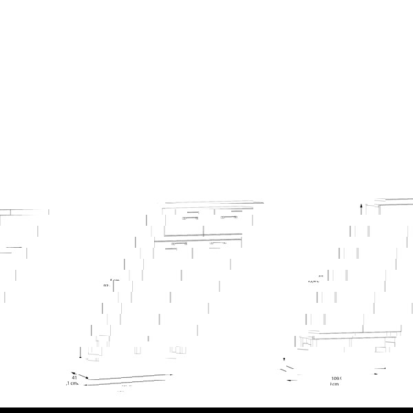 Furniture To Go Sali 2 Door 2 Drawer Chest in Light Grey