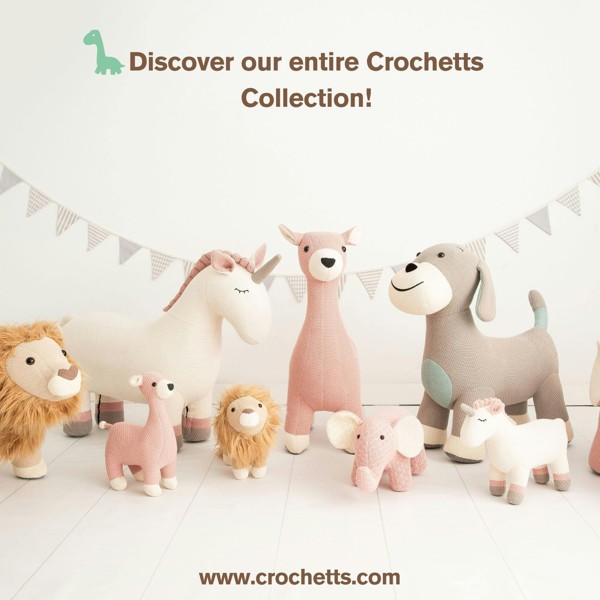 CROCHETTS Large horse plush with auxiliary seat for children LT-Y07_M