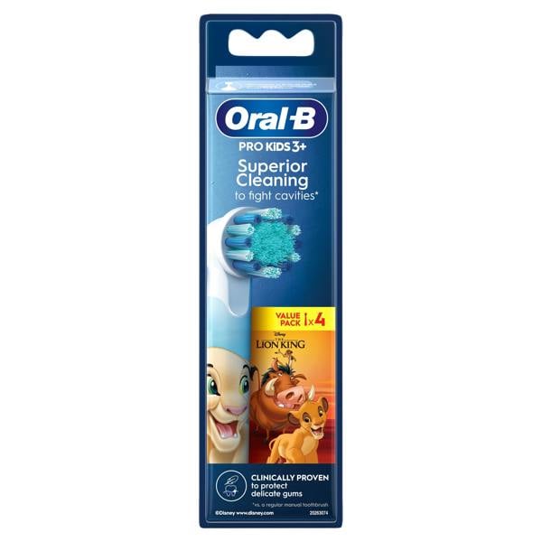 Oral-B Pro Kids Toothbrush Heads Featuring Disney The Lion King, 4 Counts