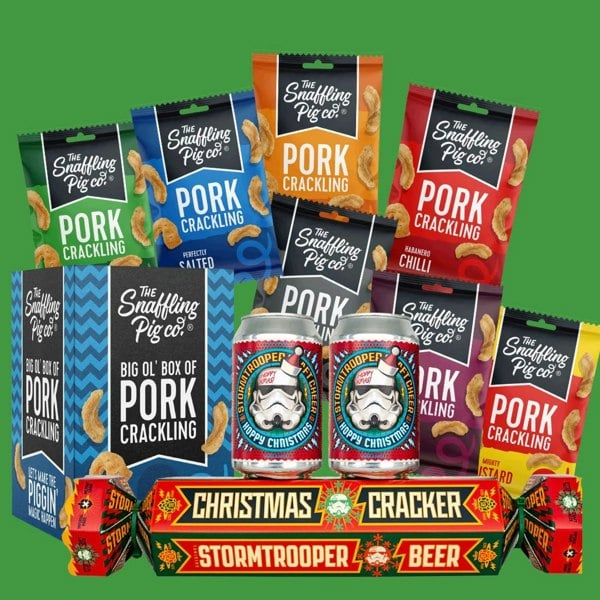 The Snaffling Pig Co Stormtrooper Beer & Crackling Mega Chrimbo Bundle