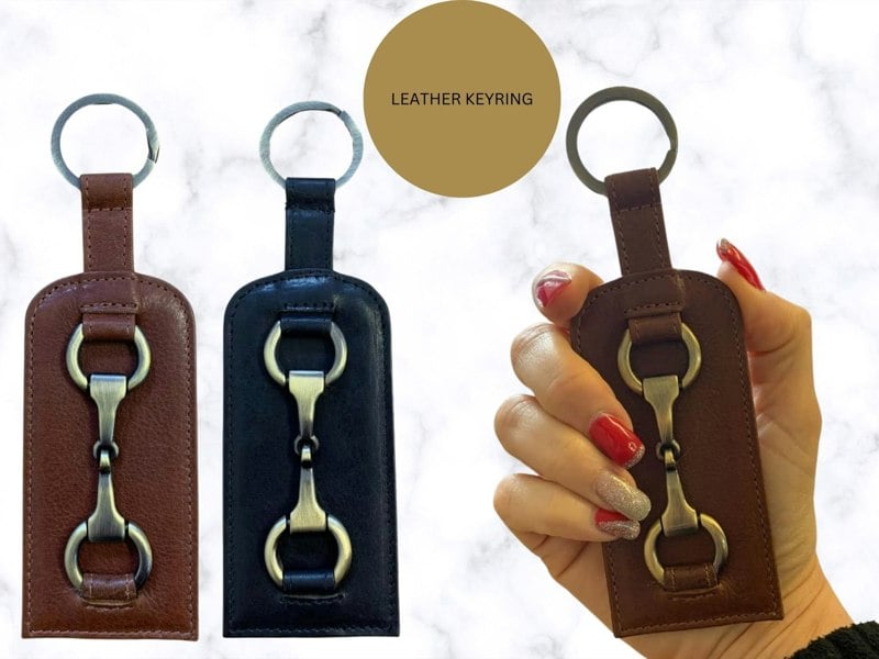 Mala Leather Steed Leather Equestrian Horse Keyring