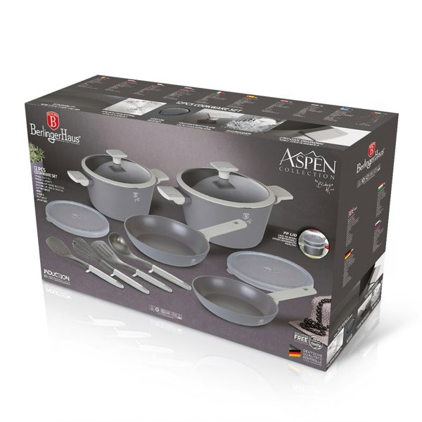 Berlinger Haus 12-Piece Cookware Set Berlinger Haus BH-7077 Aspen Collection