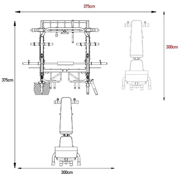 Marcy SM7553 Smith Cage Machine Linear Bearings Utility Weight Bench