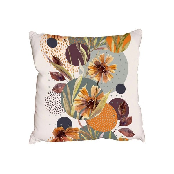 Benjamin Tate Design Watercolor flowers and leaves (Outdoor Cushion)