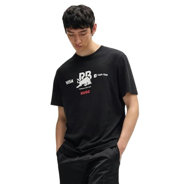 Hugo Mens Tsunoda 22 Red Bull T-Shirt - Black - 