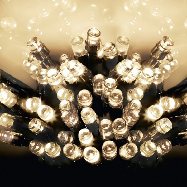 Samuel Alexander 50 LED 5m Premier Christmas Indoor Outdoor Multi Function Battery Operated String Lights with Timer in Warm White