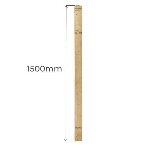 Snowdon Timber Treated Newel Post (T) 82mm (W) 82mm (L) 1.5m