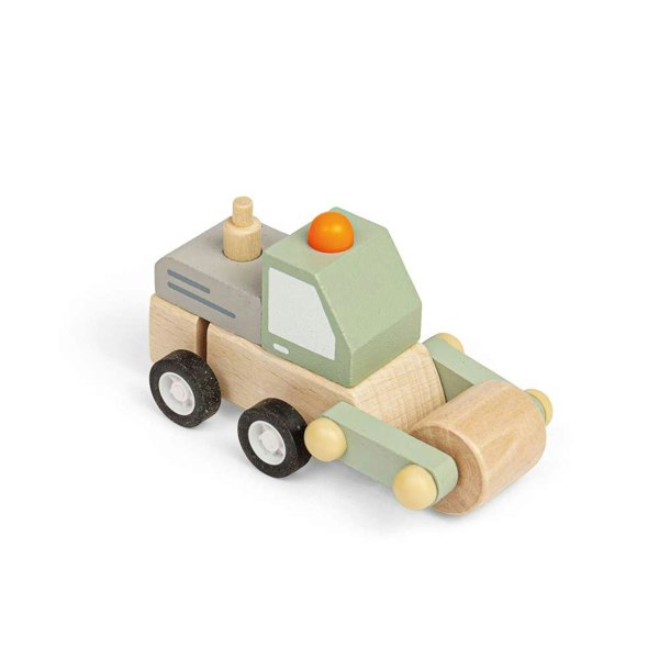 Bigjigs Toys Wind Up Trucks - Mixer, Roller (Pk 2)