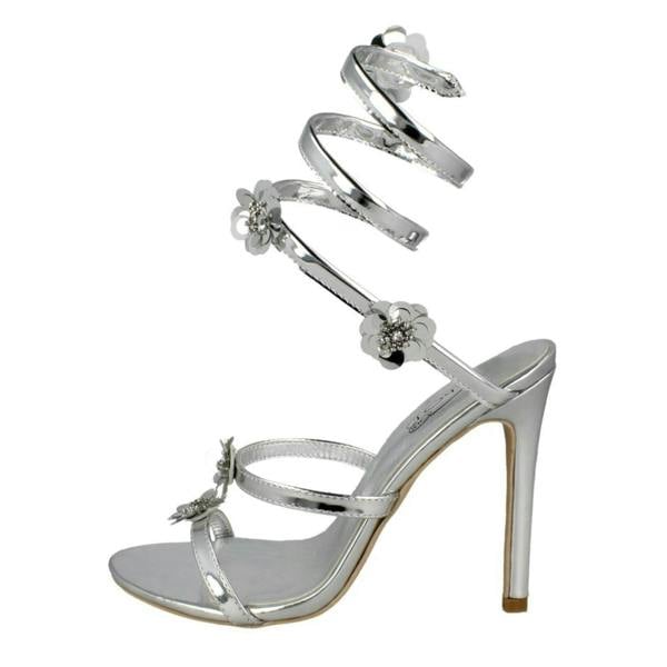 Spot On Ladies Spot On High Heel Strappy Sandals