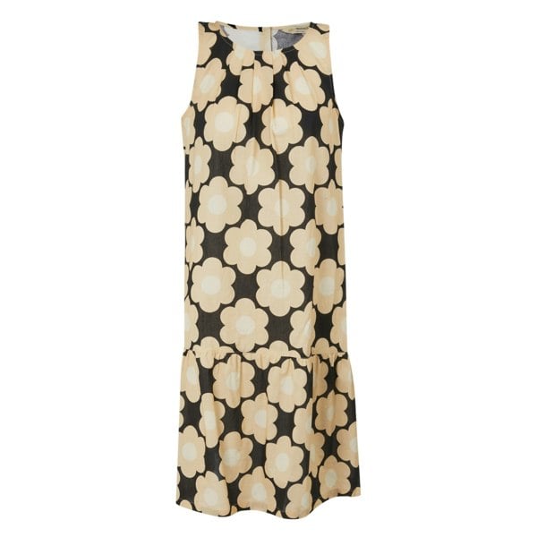 Regatta Womens/Ladies Orla Kiely Sixties Daisy Sleeveless Summer Dress - Black