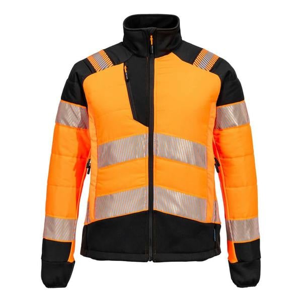 PW3 Hi-Vis Women's Hybrid Baffle Jacket Portwest