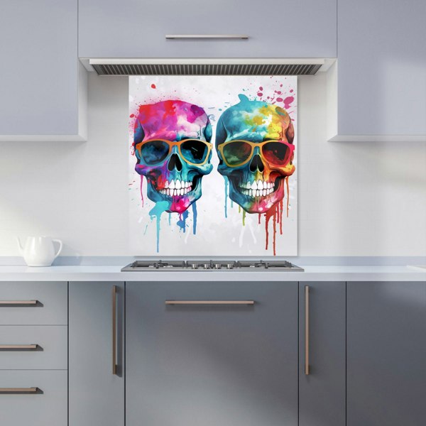 Warren Reed - Designer Splashart Happy Skeletons Kitchen Splashback