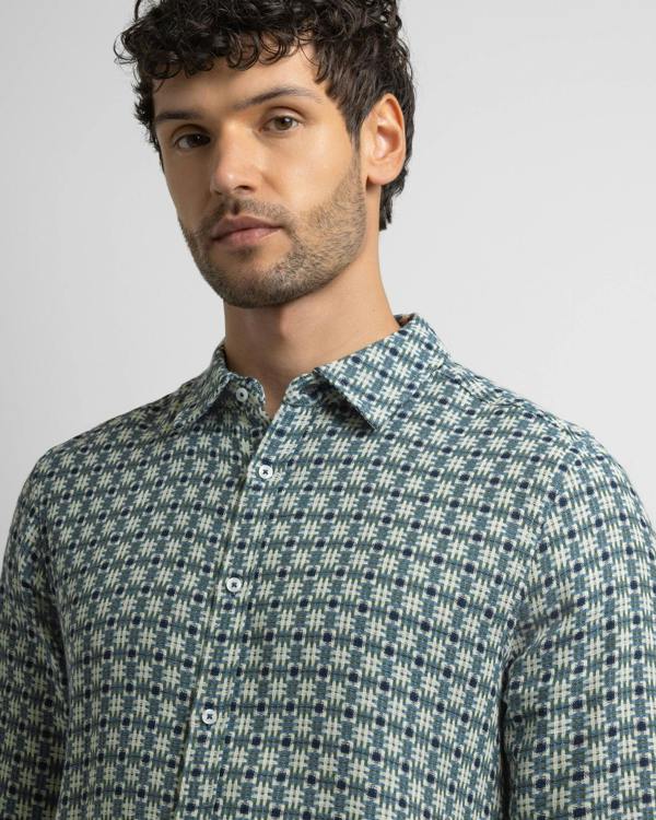 Steel & Jelly Poynton - Abstract Check Long Sleeve Shirt