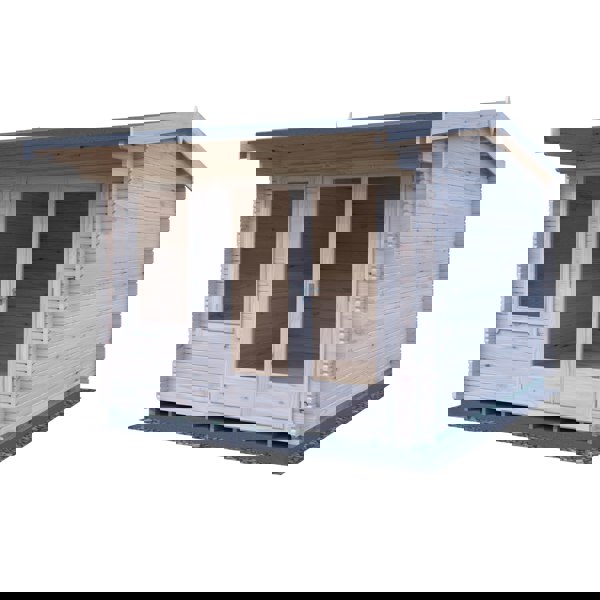 Shire Marlborough 12Gx10 Log Cabin 28mm interlock cladding - Best Shed