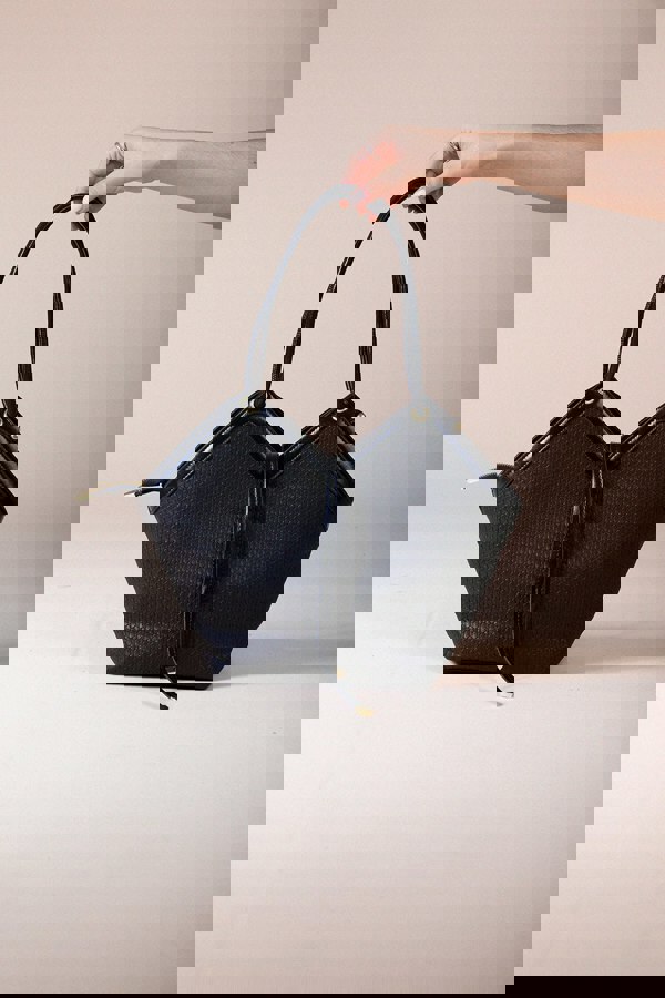 SVNX Briaded Tote Bag In Black