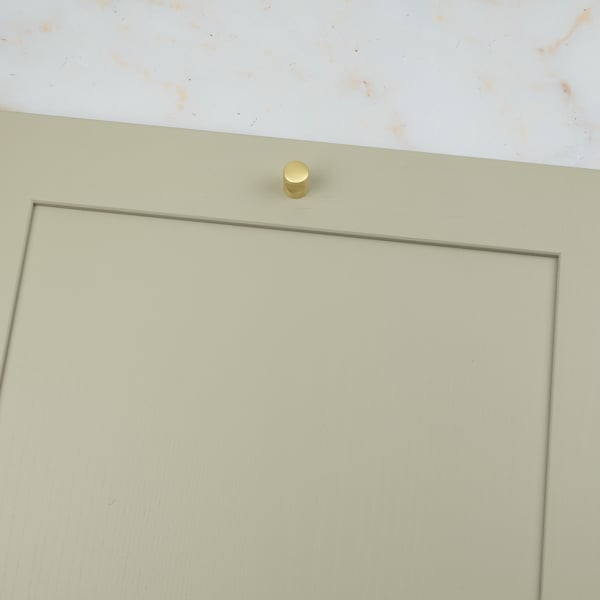 Handle & Home 32mm Brushed Brass Cylinder Knob