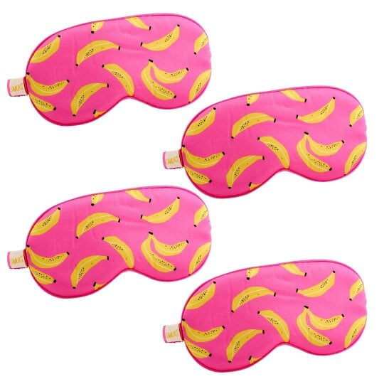 Satin Sleep Mask Multipack Sets - Various Designs - Banana