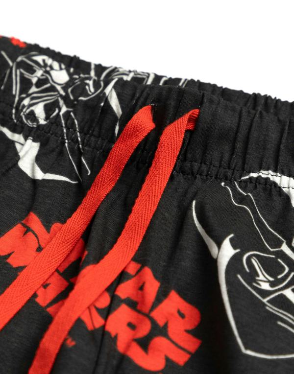 Star Wars Mens Black Darth Vader Short Sleeve Long Leg Pyjama Set