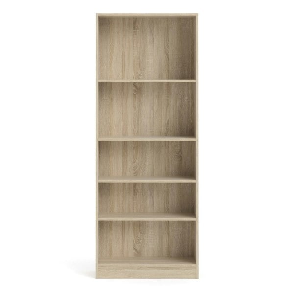 Furniture To Go Basic Tall Wide Bookcase (4 Shelves) in Oak
