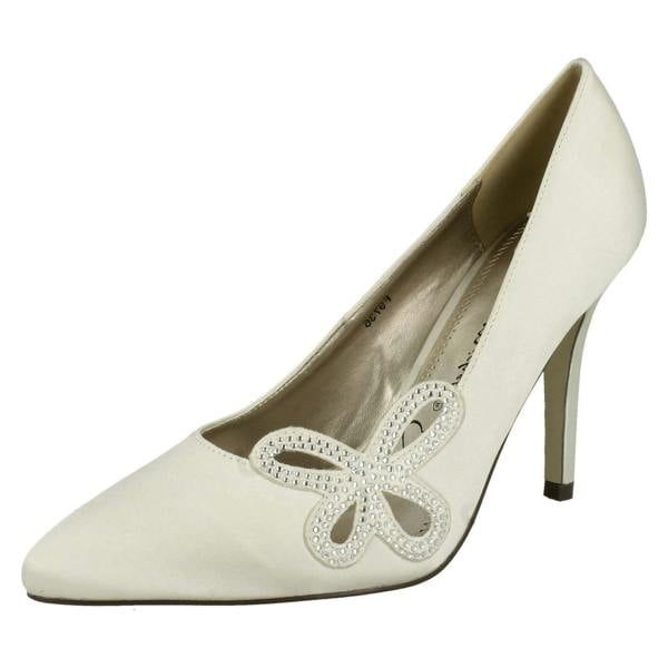Anne Michelle Ladies Anne Michelle Court Shoes with Diamante Detail